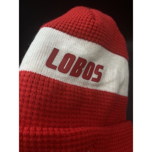 Nike University of New Mexico Lobos Beanie Adult NCAA Red White - Picture 2 of 11